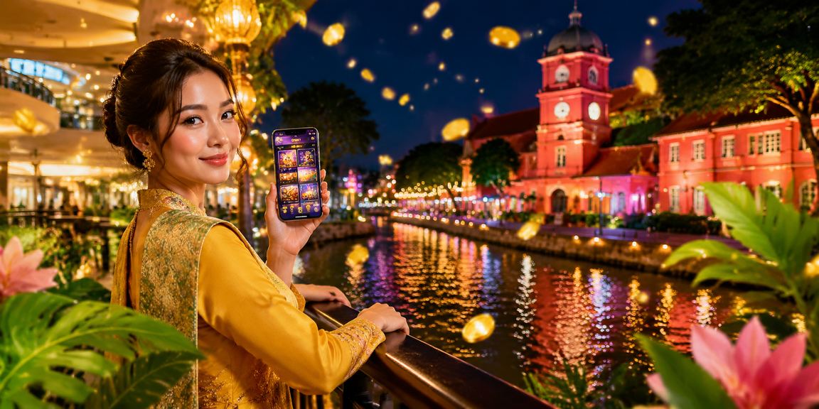 Pemain menggunakan aplikasi kasino mudah alih semasa perayaan Hari Raya di Melaka